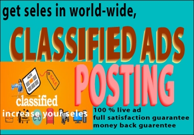 Get the world know you,  Classified ads posting