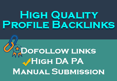I'll Create 40 High Quality Profile Backlinks