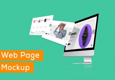I will do a very nice job of creating modern designer web pages mockup and PSD logo mockup