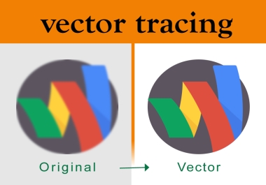 I will do vector tracing,  convert logo to vector,  raster to vector,  vectorize