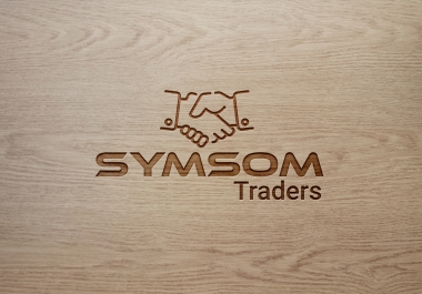 Carve your logo in wood version,  Leather,  Steel or 3D glass mockup