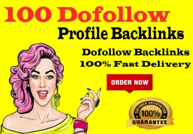 manually 100 pr9 da 90 dofollow profile backlinks