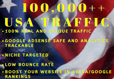 Real Unique 10,000 + USA Traffic Through Google