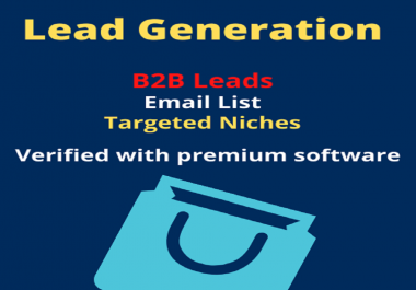 I will supply you B2B lead according to your targeted niche