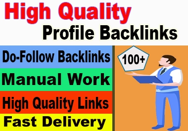 I will build manually 100 HQ Profile Backlinks