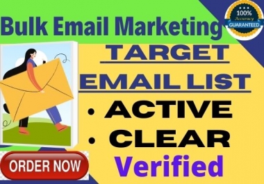 provide 20k bulk email list verified clear