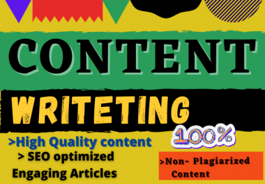 I will be your content writer and online blogger