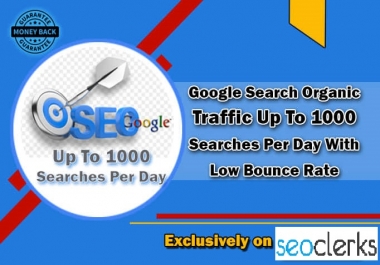 I will drive google organic traffic up to 1000 search per day