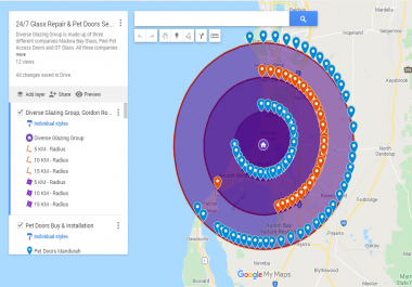 I will do google map stacking for local SEO ranking 100 map pointers with keywords