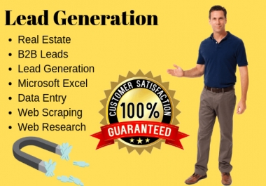 I will do b2b lead generation Nish targeted email list web scraping web Research