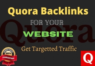 will provide 15 HQ Quora Answer with Backlink