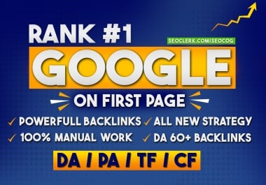 Rank No 1 with 500 Mix SEO Links DA 60 Plus