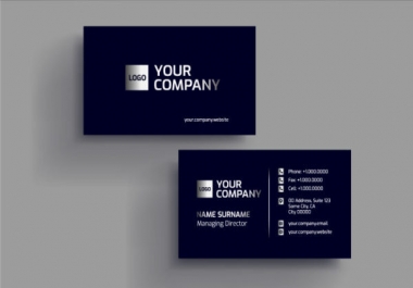 I will do modern unique business card for your business.