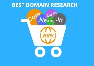 I will do best domain research,  business name for you.