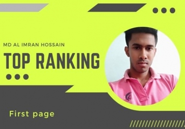 I will do your website google top ranking with white hat SEO