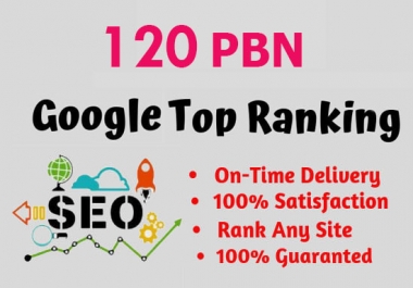 create 120 High Quality PBN Backlinks for SEO google top page