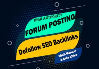 Submit Dofollow 40 Forum Profile Links to Skyrocket Website DA40-100