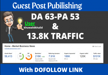 I will guest post on market business news