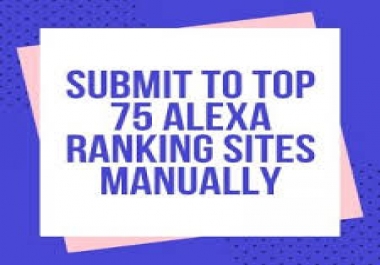 Submit to Top 75 Alexa Ranking Site Manually