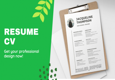 Write,  design and edit CV Resume with LinkedIn optimization