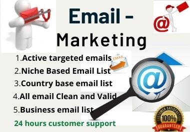 I will list 1k USA Targeted Emails for Your Target Market and Your Business