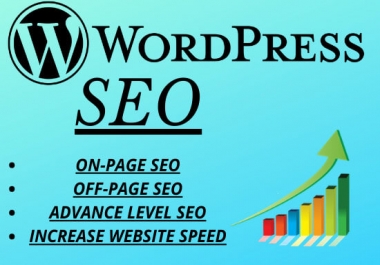 Complete WordPress On-page/Off-page SEO to increase your ranking