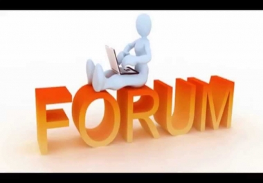 Provide you 200+ HQ Forum Profile Backlinks