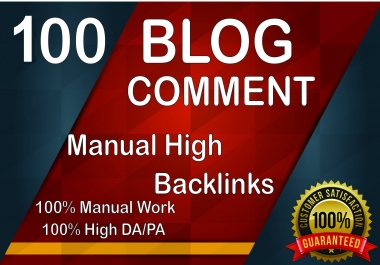 Provide you 100 Blog Comments Backlinks from high quality Blogs