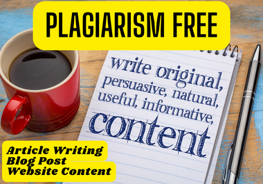 Top-Quality Content at Affordable Rates 1000+ Words for Your Blog or Website