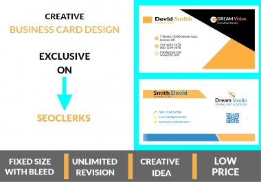I will Design Minimal,  Stylish & Elegant Business Card for You