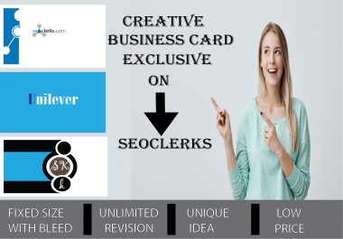 I will design a professional,  innovative,  talented,  fresh,  productive business card for you.a