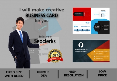 I will Design a Profesional and Stylish Business Card for you