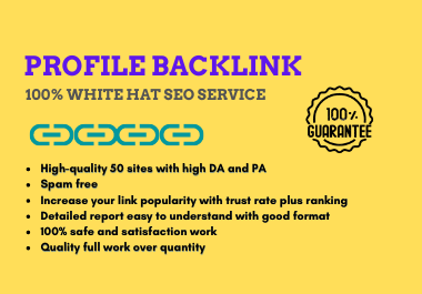 Order your 50 high authority profile backlinks from here.