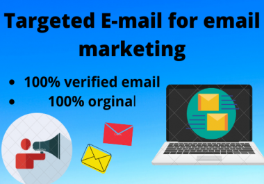 I will provide you 1000 targeted email list for your email marketing