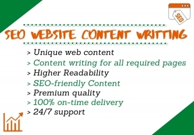 I will write 1200 words of SEO friendly content for your website.