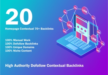 Build High Quality Contextual DA 70 Plus Dofollow White Hat SEO Backlinks Link Building