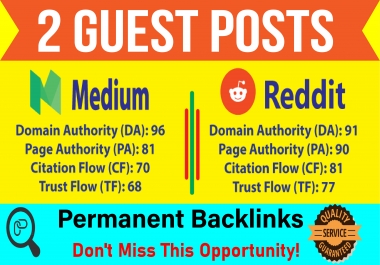 Publish Guest Posts on Reddit and Medium,  Boost Your Website