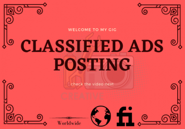 I Will Do 50 Classified Ads Posting In The USA