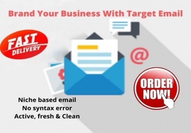I will make email list on targeted niche or country for you