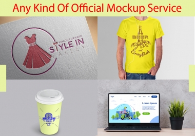 I will create your any kind of products & logo mockup