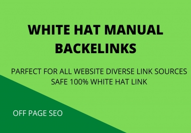 SEO backlinks manual link building service for google top ranking