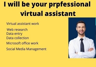 I will be your professional virtual assistant and do related of this work