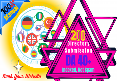 I will do 200 manual directory submission service high quality