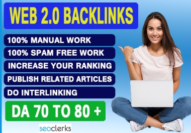 I will build do follow backlinks from web 2.0 blogs