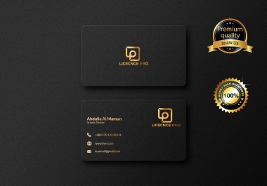 I will design modern luxury business card
