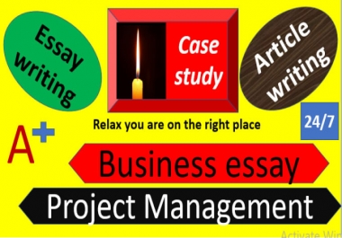 I will write essays,  articles,  research,  and summary