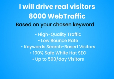 I will send 8000 USA traffic to your website or amazon store