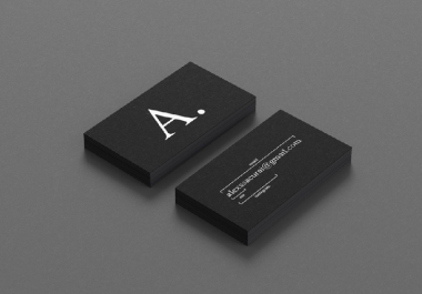 I will create minimalist business card for you