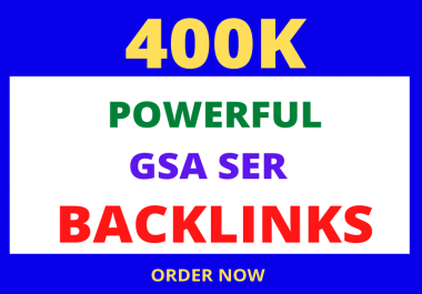I will provide 400K GSA seo backlinks for faster index and increase link juice