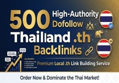 500 Thailand domain. th dofollow backlinks for thai SEO